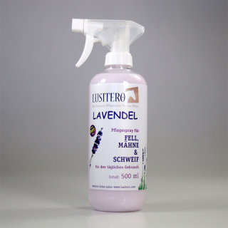 LUSITERO Lavendel - Mähnenspray mit Lavendel-Duft - 500 ml Sprühflasche