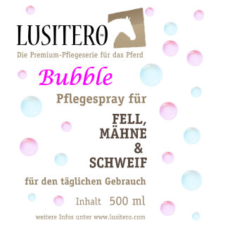LUSITERO Bubble - Mähnenspray mit Kaugummi-Duft - 500 ml Sprühflasche