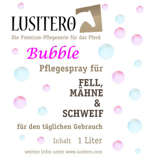 LUSITERO Bubble - Mähnenspray mit Kaugummi-Duft - 1 l Nachfüllflasche