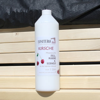 LUSITERO Kirsche - Mähnenspray mit Kirsch-Duft - 1 l Nachfüllflasche