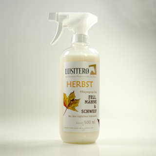 LUSITERO Herbst - Mähnenspray mit Herbst-Duft - 500 ml Sprühflasche